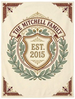 Personalized Family Name Blanket — The [Name] Family Established Fleece Throw | Trinmama
