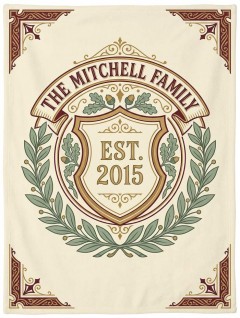 Personalized Family Name Blanket — The [Name] Family Established Fleece Throw | Trinmama image 4
