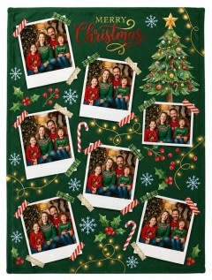 Custom Christmas Photo Blanket — Personalized Holiday Family Gift Throw | Trinmama