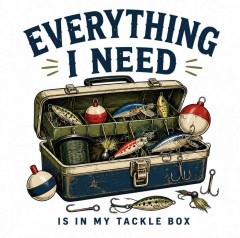 Everything I Need Is in My Tackle Box Tote Bag, Funny Fishing Shopper, Gift for Anglers | Trinmama image 5