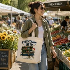 Everything I Need Is in My Tackle Box Tote Bag, Funny Fishing Shopper, Gift for Anglers | Trinmama image 4