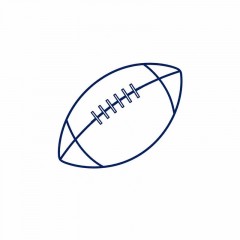 Minimalist Football Wireframe Baseball Cap image 4