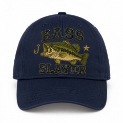 Bass Slayer Baseball Cap, Funny Largemouth Bass Fishing Hat, Gift for Anglers | Trinmama