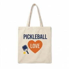 Pickleball Heart - Canvas Tote Bag - Love The Game Style