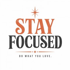 Stay Focused Inspirational Canvas Tote Bag, Motivational Shopper, Encouragement Gift | Trinmama image 5