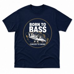 Born to Bass Forced to Work T-Shirt, Funny Fishing, Angler Gift | Trinmama
