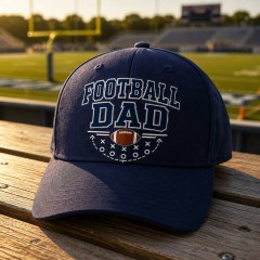 Football Dad Varsity Baseball Cap image 2