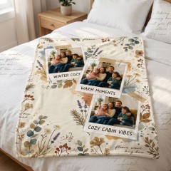 Custom Photo Fleece Blanket — Personalized Memory Throw | Trinmama image 3