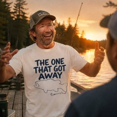 The One That Got Away T-Shirt, Classic Fishing Print, Angler Gift | Trinmama image 2