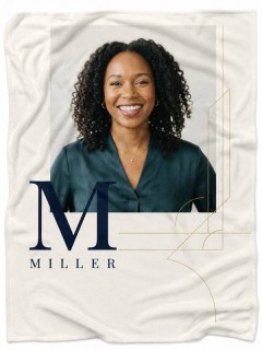 Personalized Name & Photo Throw Blanket — Custom Monogram Fleece | Trinmama