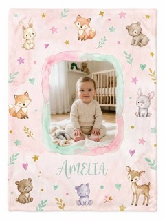 Personalized Baby Photo Blanket — Custom Nursery Throw | Trinmama