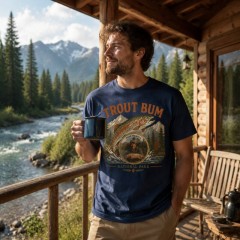 Personalized Trout Bum National Park T-Shirt, Custom Photo, Fishing Gift | Trinmama image 2