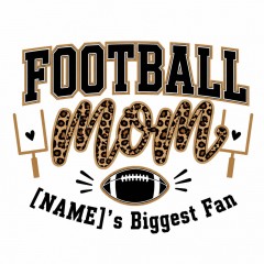 Personalized Football Mom T-Shirt, Custom Name, Moms Biggest Fan Gift | Trinmama image 5