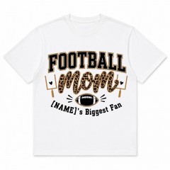 Personalized Football Mom T-Shirt, Custom Name, Moms Biggest Fan Gift | Trinmama