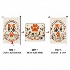 Personalized Dog Mom Garden Flag - Custom Name Pet Lover Flag image 5