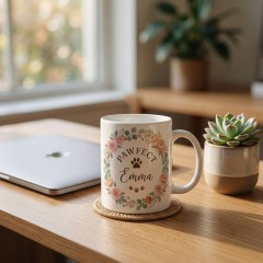 Personalized Pawfect Mug, Custom Pet Name Ceramic Coffee Cup, Dog Lover Gift | Trinmama image 3