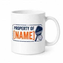 Property of [Name] Mug - Custom Pickleball Coffee Mug - Player Gift