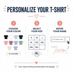 Personalized Cat Mom Floral Wreath T-Shirt, Custom Name Pet Lover, Cat Mom Gift | Trinmama image 5