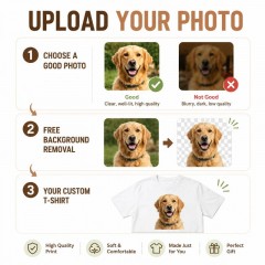 Custom Pet Photo T-Shirt, Personalized Best Friend Pet Club, Dog Photo Gift | Trinmama image 5