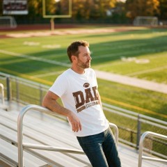 Personalized Football Dad T-Shirt, Custom Name, Proud Father Gift | Trinmama image 2