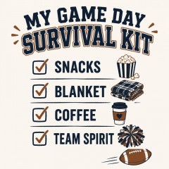 Game Day Survival Kit Tote Bag - Football Mom Game Day Essentials image 5