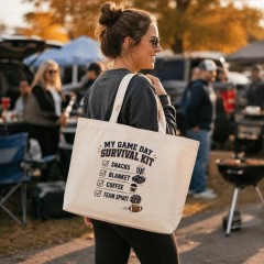 Game Day Survival Kit Tote Bag - Football Mom Game Day Essentials image 4