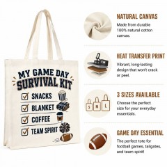 Game Day Survival Kit Tote Bag - Football Mom Game Day Essentials image 6