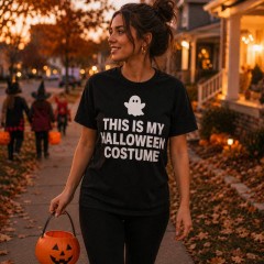 This Is My Halloween Costume T-Shirt, Funny Ghost, Halloween Gift | Trinmama image 3