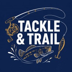 Tackle & Trail Fishing Gear Tote Bag, Funny Canvas Shopper, Gift for Anglers | Trinmama image 5