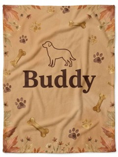 Personalized Dog Name Fleece Blanket — Custom Pet Throw | Trinmama