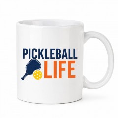 Pickleball Life - Ceramic Coffee Mug - Fun Pickleball Gift