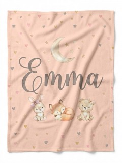 Personalized Baby Name Fleece Blanket — Custom Nursery Throw | Trinmama