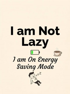 I'm Not Lazy Energy Saving Mode Fleece Blanket — Funny Throw | Trinmama image 4