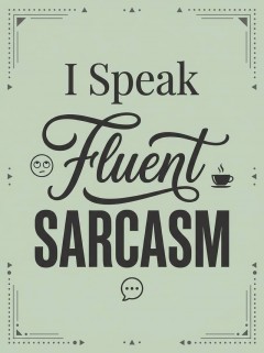 I Speak Fluent Sarcasm Fleece Blanket — Funny Throw | Trinmama image 4