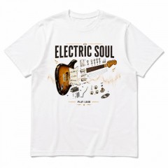 Electric Soul Guitar Exploded View Music T-Shirt