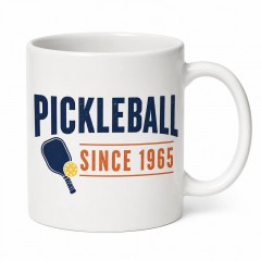 Pickleball Since 1965 - Ceramic Coffee Mug - Retro Pickleball Gift