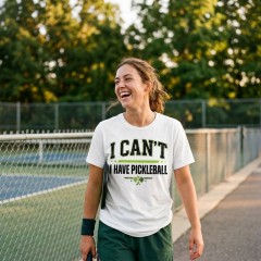 I Can't I Have Pickleball - Funny Pickleball Priority T-Shirt - Sports Gift image 2