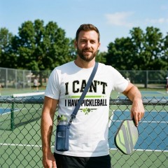 I Can't I Have Pickleball - Funny Pickleball Priority T-Shirt - Sports Gift image 3