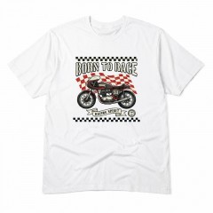 Born to Race Cafe Racer Motorcycle Biker T-Shirt