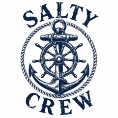 Salty Crew T-Shirt, Vintage Nautical Fishing, Angler Gift | Trinmama image 4