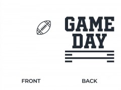 GAME DAY T-Shirt, Double-Sided Front & Back Print, Varsity Football Gift | Trinmama image 4