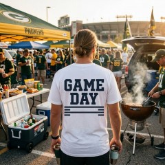 GAME DAY T-Shirt, Double-Sided Front & Back Print, Varsity Football Gift | Trinmama image 3