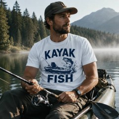 Kayak Fish T-Shirt, Kayak Fishing, Angler Gift | Trinmama image 2