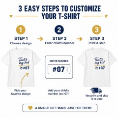 That's My Kid Personalized Number T-Shirt — Point to Your Little Star, Every Game image 5