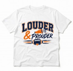Louder & Prouder - Football Mom T-Shirt - Funny Sports Mom Gift - trinmama