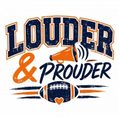 Louder & Prouder - Football Mom T-Shirt - Funny Sports Mom Gift - trinmama image 4