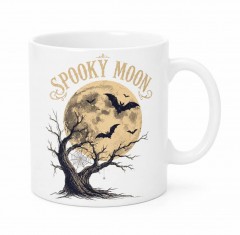 Spooky Moon Halloween Mug, Vintage Gothic Coffee Cup, Spooky Drinkware Gift | Trinmama