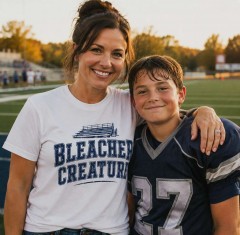 Bleacher Creature - Vintage Football Mom T-Shirt - Funny Sports Mom Gift image 3