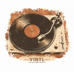 Vinyl Record Vintage Washed T-Shirt, Retro Music Graphic, Audiophile Gift | Trinmama image 4