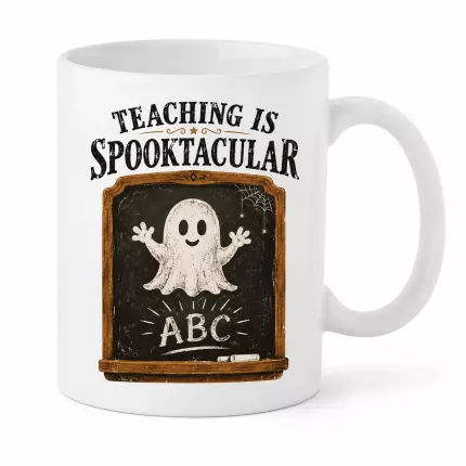Halloween Teacher Mug, Teaching Is Spooktacular Coffee Mug, Spooky Teacher Gift